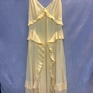 Sea New York Delilah pleated dress cupro ruffled